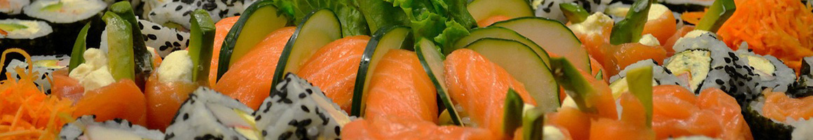 Eating Japanese Seafood Sushi at Fuji's Clackamas restaurant in Clackamas, OR.